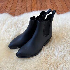 Jeffrey Campbell Black Chelsea Ankle Boots